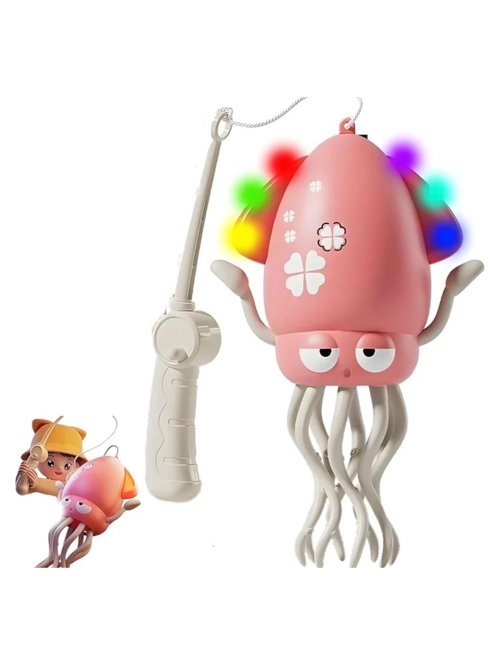 Magic Electric Dancing Octopus Toy with Led Light and Music